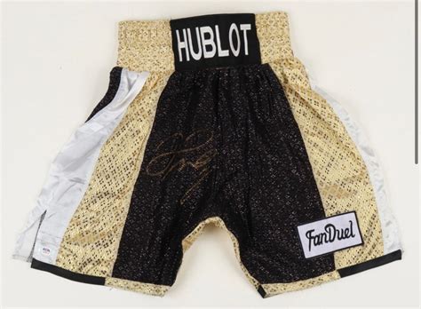 mayweather hublot shorts|Floyd Mayweather Jr. Signed Hublot FanDuel Boxing Shorts PSA .